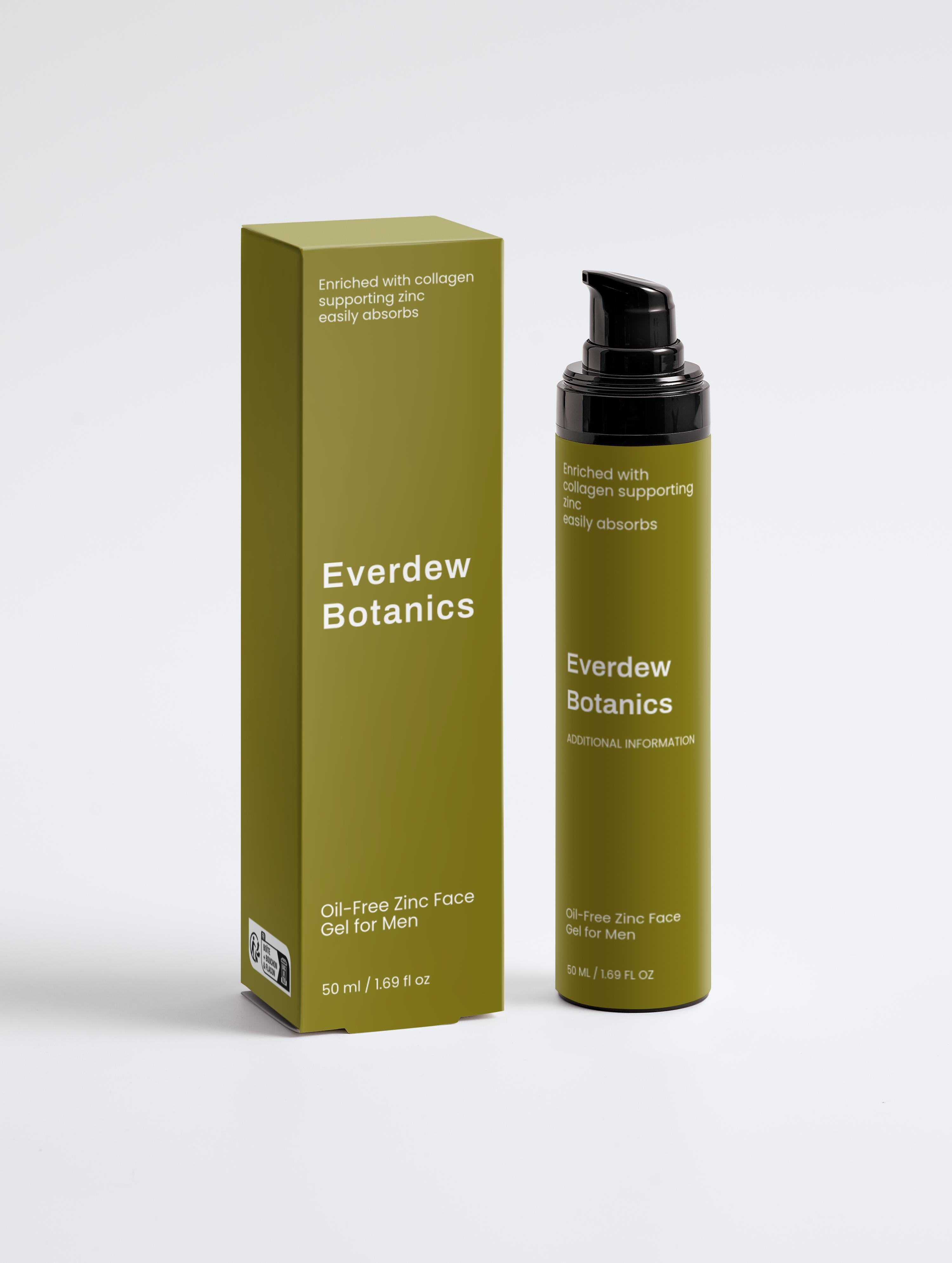 Oil-Free Zinc Face Gel for Men